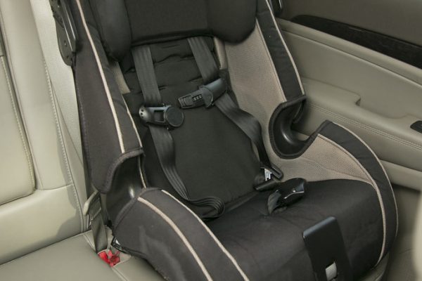 CAR SEAT -- Summer heat  in Arkansas can be deadly for children left in cars unattended. (U of A System Division of Agriculture photo by Kerry Rodtnick)